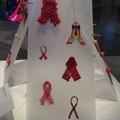 Aids Ribbon Display at Fowler Museum,UCLA,USA