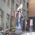 Rama figure on display, National Museum, Auckland