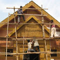 Modern Wooden Pandal,Calcutta