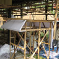 Cloth and bamboo Pandal being Constructed,Calcutta