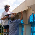 Pandal being put together in UK