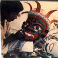 Artisan creating a Mask