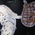 Front and Back of Shola sculpted decoration